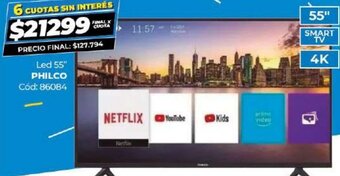 Diarco Led 55" Philco oferta