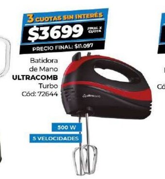 Diarco Batidora de Mano Ultracomb oferta