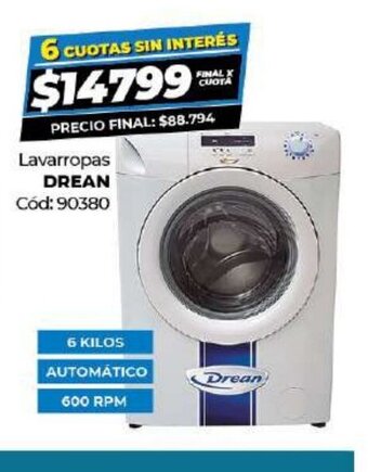 Diarco Lavarropas Drean oferta