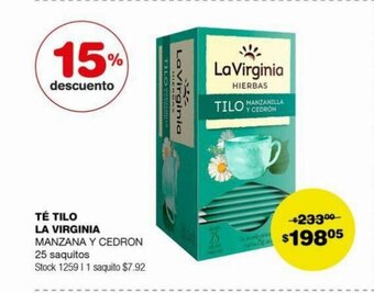 Atomo Conviene Té Tilo La Virginia oferta