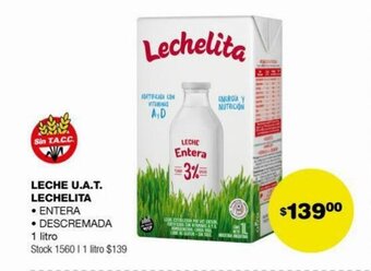 Atomo Conviene Leche U.A.T. Lechelita oferta