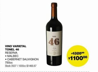 Atomo Conviene <Vino Varietal Tonel 46 oferta