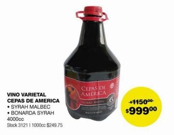 Atomo Conviene Vino Varietal Cepas de America oferta