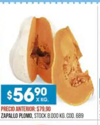 Coto Zapallo Plomo x kg oferta