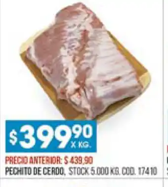 Coto Pechito De Cerdo X Kg. oferta