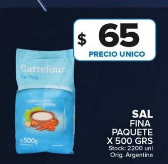 Carrefour Maxi Sal Fina Paquete oferta