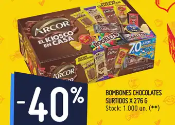 Walmart -40% Arcor Bombones Chocolates Surtidos x 276g oferta