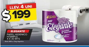 Carrefour Maxi Elegante Papel HIgienico H/Simple oferta