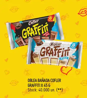 Walmart -50% Arcor Cofler Graffiti Oblea Bañada x 45g oferta
