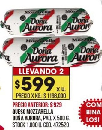 Coto Queso Mozzarella Doña Aurora oferta
