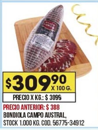 Coto Bondiola Campo Austral oferta