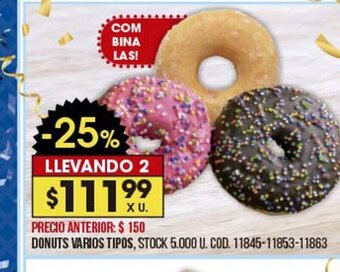 Coto Donuts Varios Tipos oferta