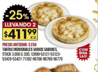 Coto Tartas Individuales Varios Sabores oferta