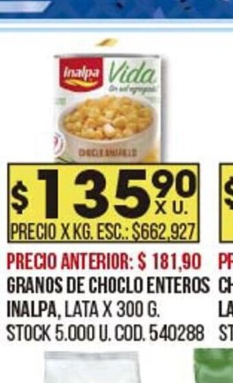 Coto Granos de Choclo Enteros Inalpa oferta