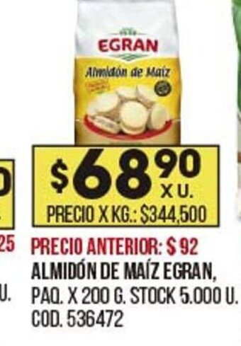 Coto Almidón de Maíz Egran oferta