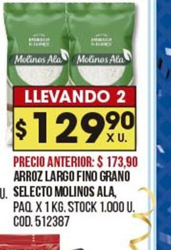 Coto Arroz Largo Fino Grano Selecto Molinos Ala oferta