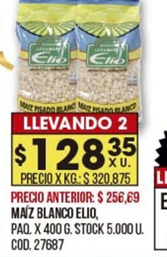 Coto Maiz Blanco Elio oferta