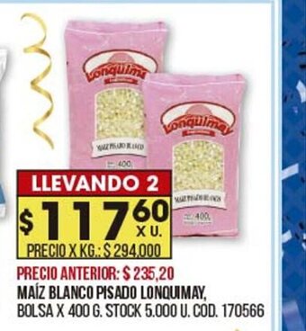 Coto Maiz Blanco Pisado Lonquimay oferta