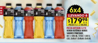 Coto Bebida isotónica Varios Sabores Powerade oferta