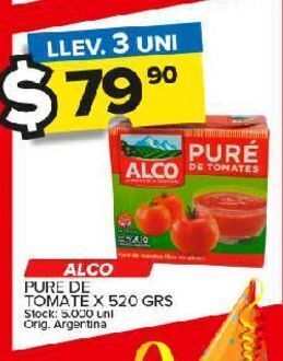 Carrefour Maxi Puré de tomate alco x 520g oferta