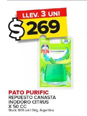 Carrefour Maxi Repuesto canasta inodoro pato purific oferta
