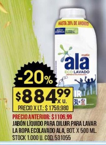 Coto Jabón Líquido Para Diluir Para Lavar La Ropa Ecolavado Ala oferta