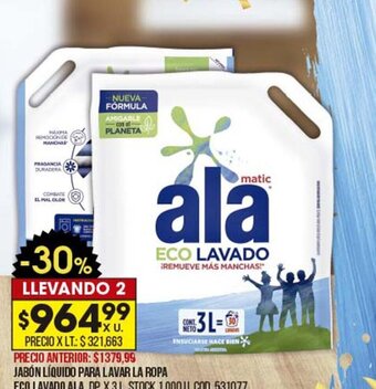 Coto Jabón Líquido Para Lavar La Ropa Eco Lavado Ala oferta
