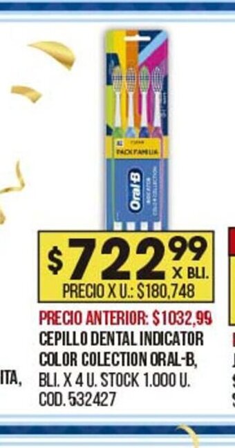 Coto Cepillo Dental Indicator Color Colection Oral-B oferta