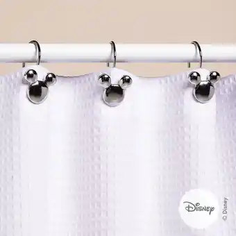 Arredo Ganchos para cortina de baño orejas mickey perlado oferta