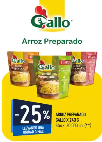 Walmart -25% Gallo Arroz Preparado x 240g oferta