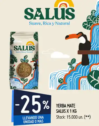 Walmart -25% Salus Yerba Mate x 1kg oferta