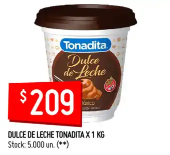 Walmart Tonadita Dulce de Leche x 1kg oferta