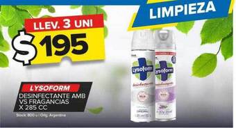 Carrefour Maxi Lysoform desinfectante amb vs fragancias x 285 cc oferta