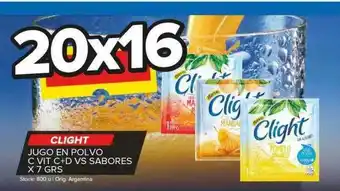 Carrefour Maxi Clight jugo en polvo c vit c+d vs sabores x 7 grs oferta