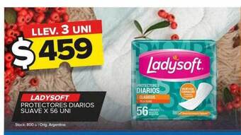 Carrefour Maxi Ladysoft protectores diarios suave x 56 uni oferta