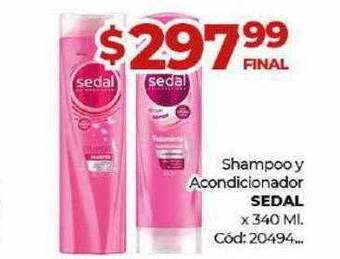Diarco Shampoo y acondicionador sedal oferta