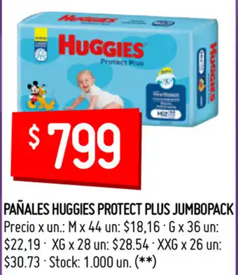Walmart Huggies Protect Plus Jumbopack Pañales oferta