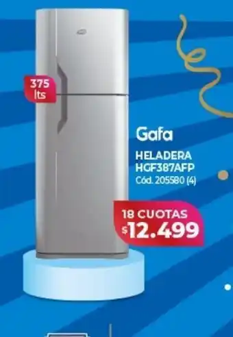 Naldo Lombardi Heladera gafa 375l oferta