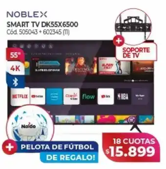 Naldo Lombardi Smart tv noblex 55" oferta