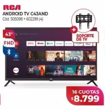 Naldo Lombardi Smart tv rca 43" oferta