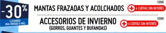 -30% Mantas Frazadas y Acolchados, Accesorios de Invierno