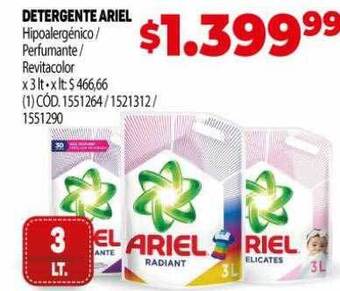 Makro Detergente ariel oferta
