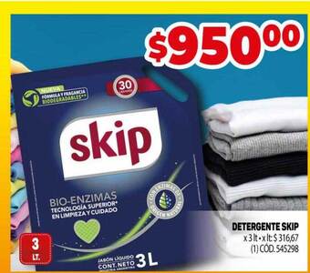 Makro Detergente skip oferta