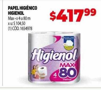 Makro Papel higiénico higienol oferta