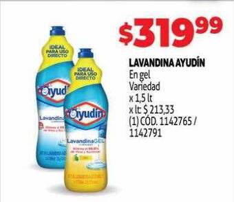 Makro Lavandina ayudin en gel oferta