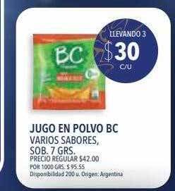 Supermercados Vea Jugo en polvo bc oferta