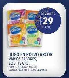 Supermercados Vea Jugo en polvo arcor oferta