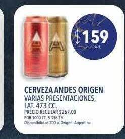 Supermercados Vea Cerveza andes origen oferta