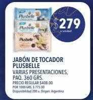 Supermercados Vea Jabón de tocador plusbelle oferta