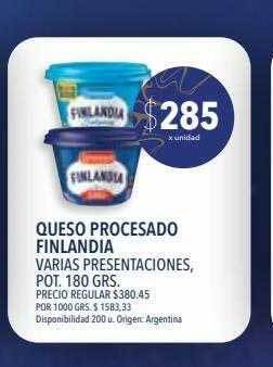 Supermercados Vea Queso procesado finlandia oferta